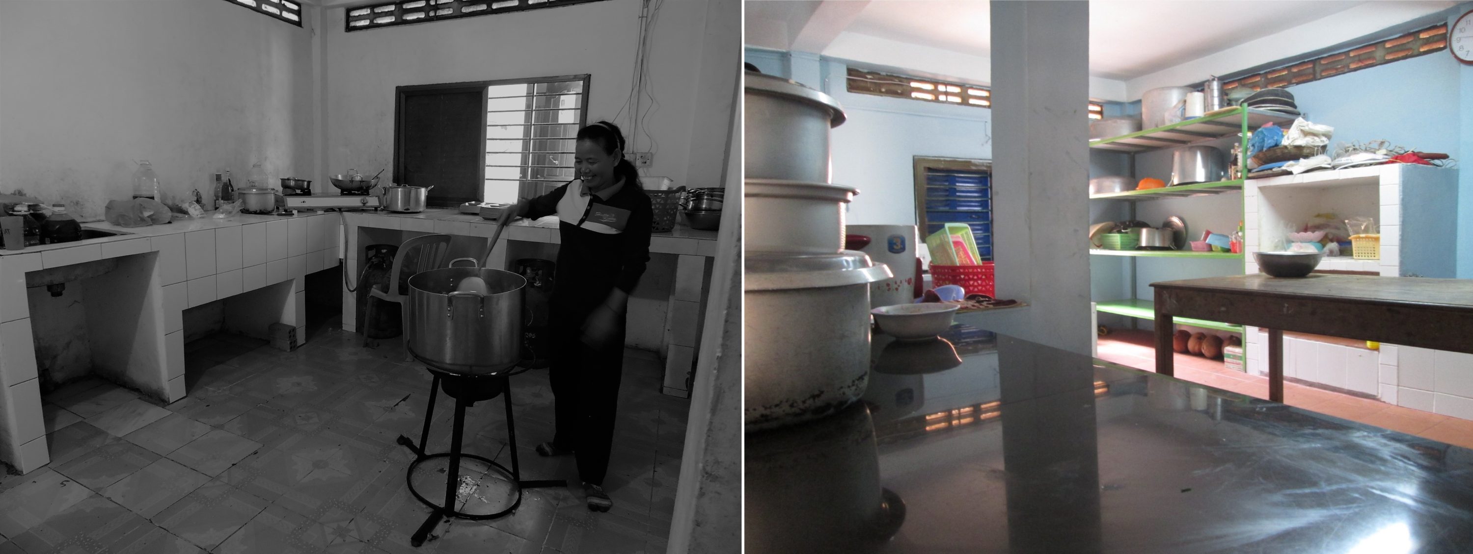 CDATA[The renovation of the kitchen is finally over! One of the reasons for this renovation is that we are very cautious about hygiene, especially when cooking meals for all of our students. We also bought brand new pots and utensils to replace used ones. This way, our cook Prom Thorn continues to work in a healthy and safe environment and has all she needs to cook nutritious and delicious meals.
![