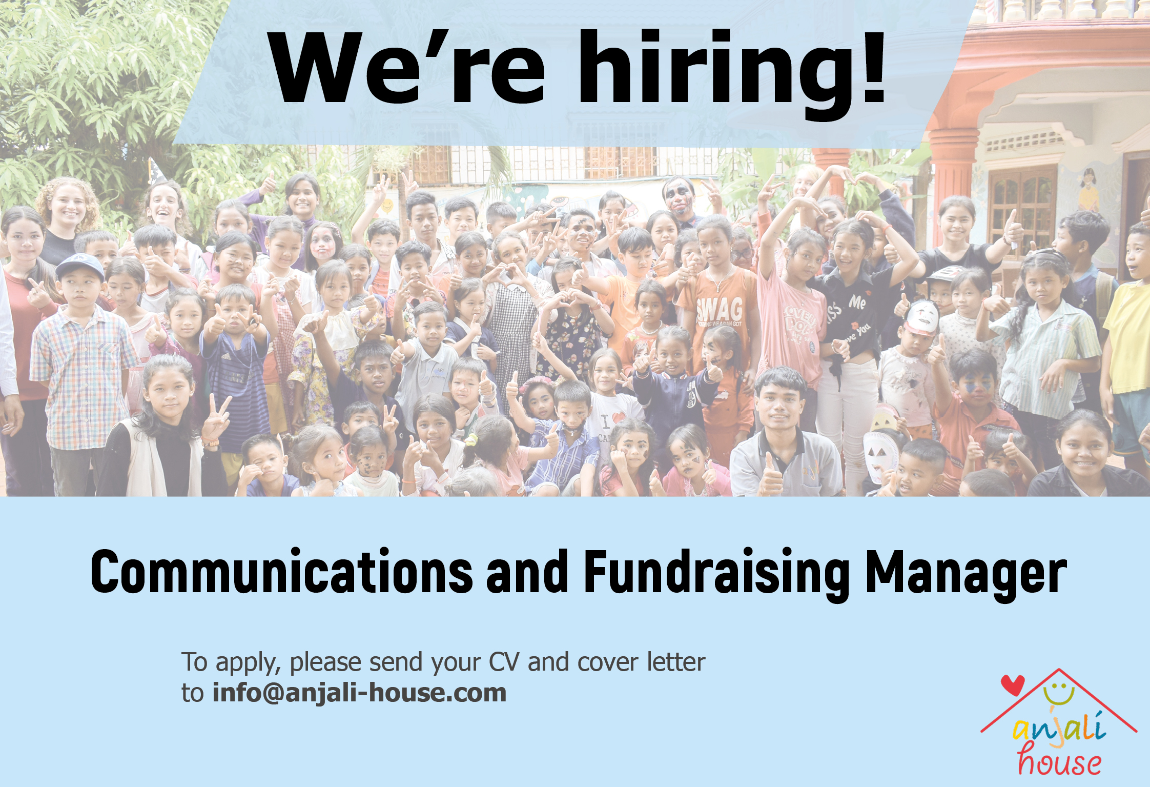 Communications and Fundraising Manager: Call for Applications
